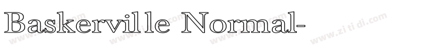 Baskerville Normal字体转换